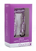 Helix Nipple Clamps - Purple