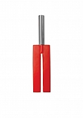 Leather Slit Paddle - Red