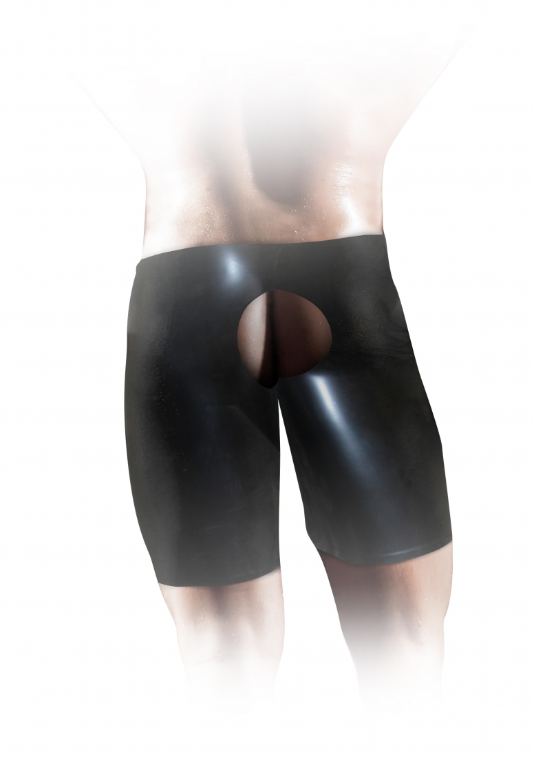 Latex Unisex Fisting Short - Black - S/M