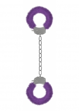 Pleasure Legcuffs Furry - Purple