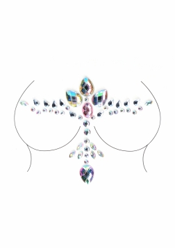Dazzling Cleavage  Bling Sticker..