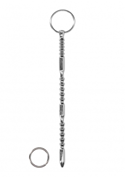 Urethral Sounding - Stainless Steel Ribbed Dilator With Ring..