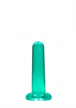 Realrock Crystal Clear 5'' / 13cm Non Realistic Dildo With Suction Cup - Turquoise