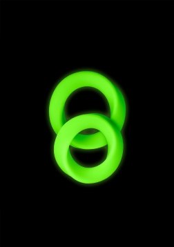 2 pcs Cock Ring Set - Glow in the Dark..