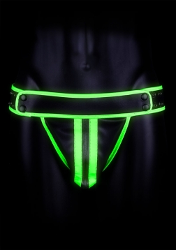 Striped Jock Strap - Glow in the Dark - S/M..