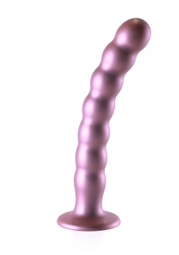 Beaded G-Spot Dildo - 8'' / 20,5 cm - Rose Gold..