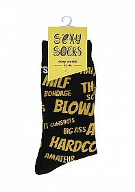 Sexy Words Socks - US Size 8-12 / EU Size 42-46