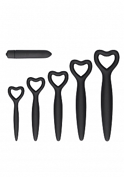 Silicone Vaginal Dilator Set - Black..