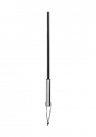 Cane With Stainless Steel Handle - Black