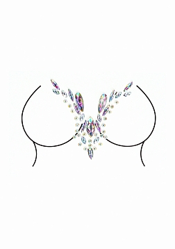 Dazzling Deep-V Cleavage   Bling Sticker..