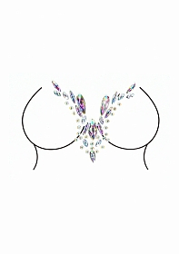 Dazzling Deep-V Cleavage   Bling Sticker..