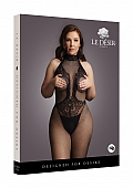 Fishnet and Lace Bodystocking - Plus Size