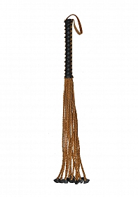 Braided 22 Tails with 12 Handle  - Italian Leather