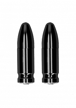 Magnetic Nipple Clamps - Diamond Bullet - Black..