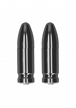 Magnetic Nipple Clamps - Diamond Bullet - Grey..