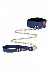 Collar with Leash - Sailor Theme