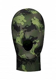 Mask With Mouth Opening - Army Theme - Green..