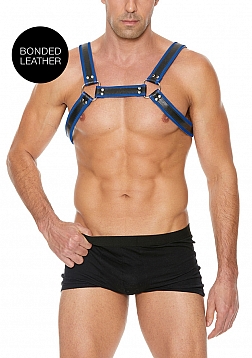 Z Series Chest Bulldog Harness - L/XL - Blue..