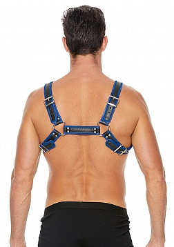 Ouch! - Z Series Chest Bulldog Harness - L/XL - Blue
