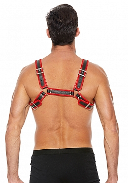 Ouch! - Z Series Chest Bulldog Harness - S/M - Red