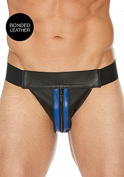 Plain Front With Zip Jock - S/M - Blue..