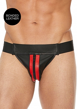 Plain Front With Zip Jock - S/M - Red..