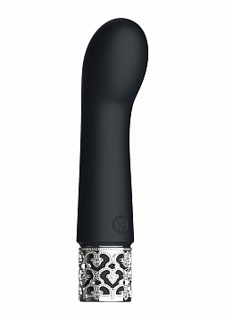 Royal Gems - Bijou - Silicone Rechargeable Bullet - Black..