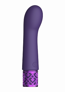 Royal Gems - Bijou - Silicone Rechargeable Bullet - Purple..