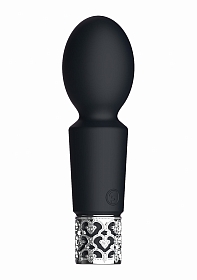 Royal Gems - Brilliant - Silicone Rechargeable Bullet - Black..
