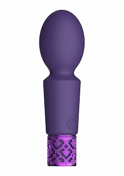 Royal Gems - Brilliant - Silicone Rechargeable Bullet - Purple..