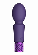 Royal Gems - Brilliant - Silicone Rechargeable Bullet - Purple..