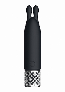 Royal Gems - Twinkle - Silicone Rechargeable Bullet - Black..