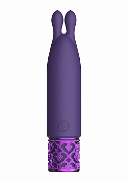 Royal Gems - Twinkle - Silicone Rechargeable Bullet - Purple..