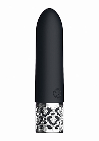 Royal Gems - Imperial - Silicone Rechargeable Bullet - Black..