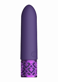 Royal Gems - Imperial - Silicone Rechargeable Bullet - Purple..