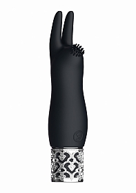 Royal Gems - Elegance - Silicone Rechargeable Bullet - Black..