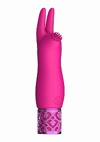 Royal Gems - Elegance - Silicone Rechargeable Bullet - Pink..
