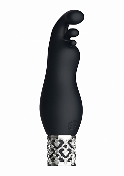 Royal Gems - Exquisite - Silicone Rechargeable Bullet - Black..