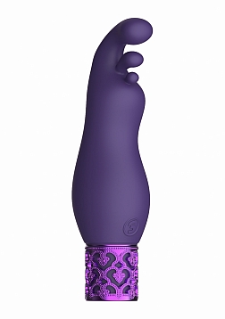 Royal Gems - Exquisite - Silicone Rechargeable Bullet - Purple..