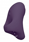 VIVE-HANA Rechargeable Pulse-Wave Silicone Finger Vibrator - Purple..