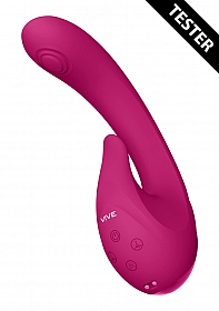 VIVE-MIKI Rechargeable Pulse-Wave & Flickering Silicone Vibrator - Pink..