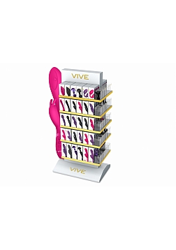 VIVE Display with 30 Styles x 1 Colors x 6 Each = 180 Vibrators + 30 Testers..