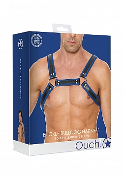 Ouch! - Z Series Chest Bulldog Harness - L/XL - Blue
