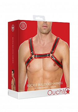 Ouch! - Z Series Chest Bulldog Harness - S/M - Red