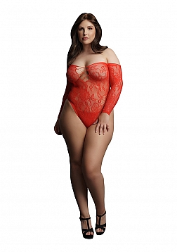 Wonder Rhinestone Bodysuit OSX - Red..