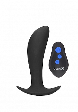 E-stim & Vibrating Butt plug With Wireless Remote - Black..