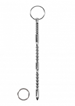 Urethral Sounding - Stainless Steel Ribbed Dilator With Ring..