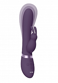 Taka - Inflatable & Vibrating Rabbit - Purple