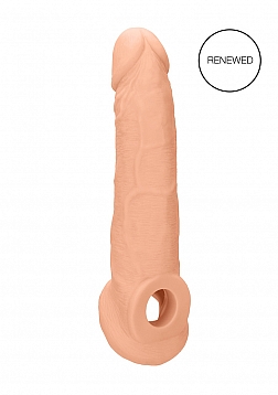 Penis Extender with Rings - 9" - 22 cm - Flesh..
