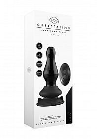 Missy - Vibrating Glass Butt Plug with Suction Cup